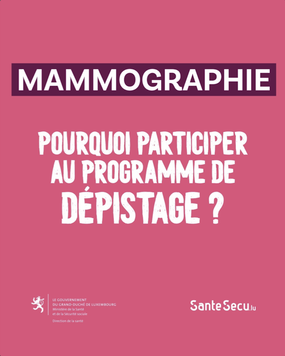 Mammographie : pourquoi participer au programme de dépistage ?